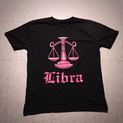 Libra - Black & Pink T-Shirt