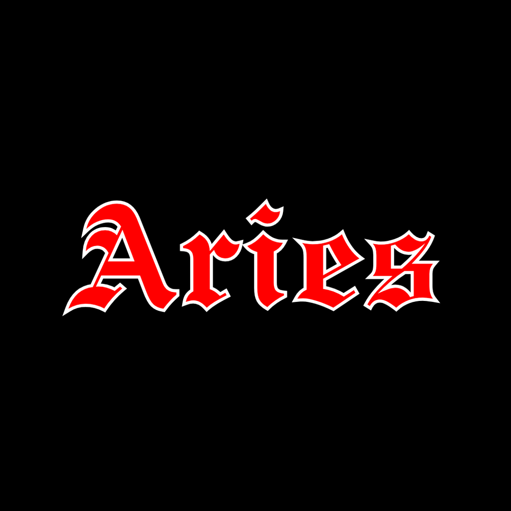 Aries Black & Red Tshirt