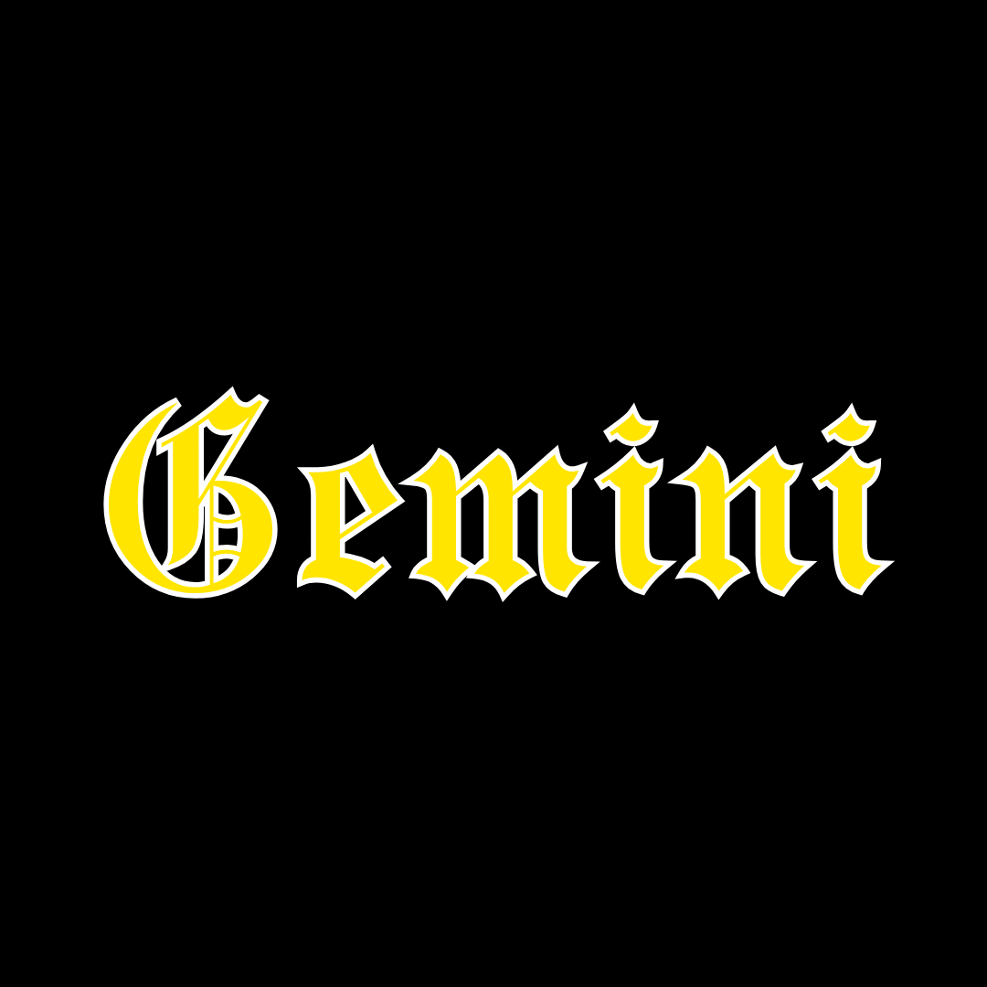 Gemini Black & Yellow Tshirt