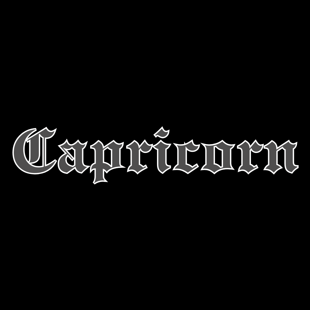 Capricorn Black & Grey Tshirt