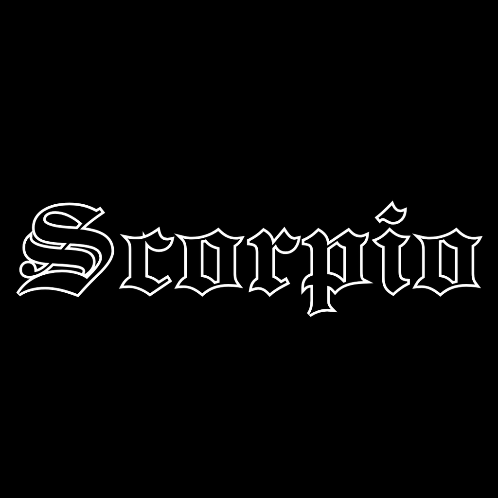Scorpio Black & Black Tshirt