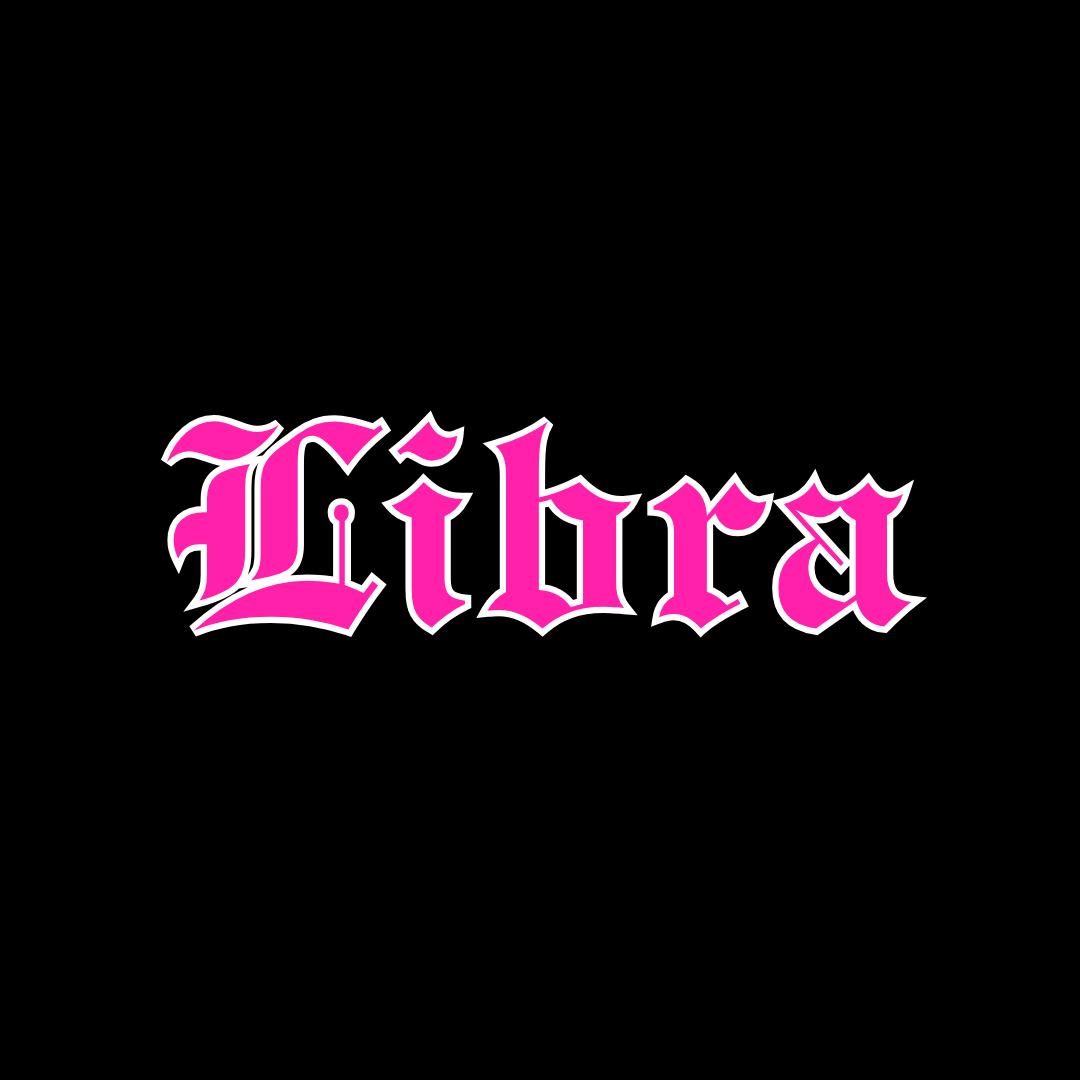 Libra Black & Pink Tshirt