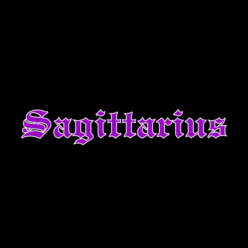 Sagittarius Black & Purple Tshirt