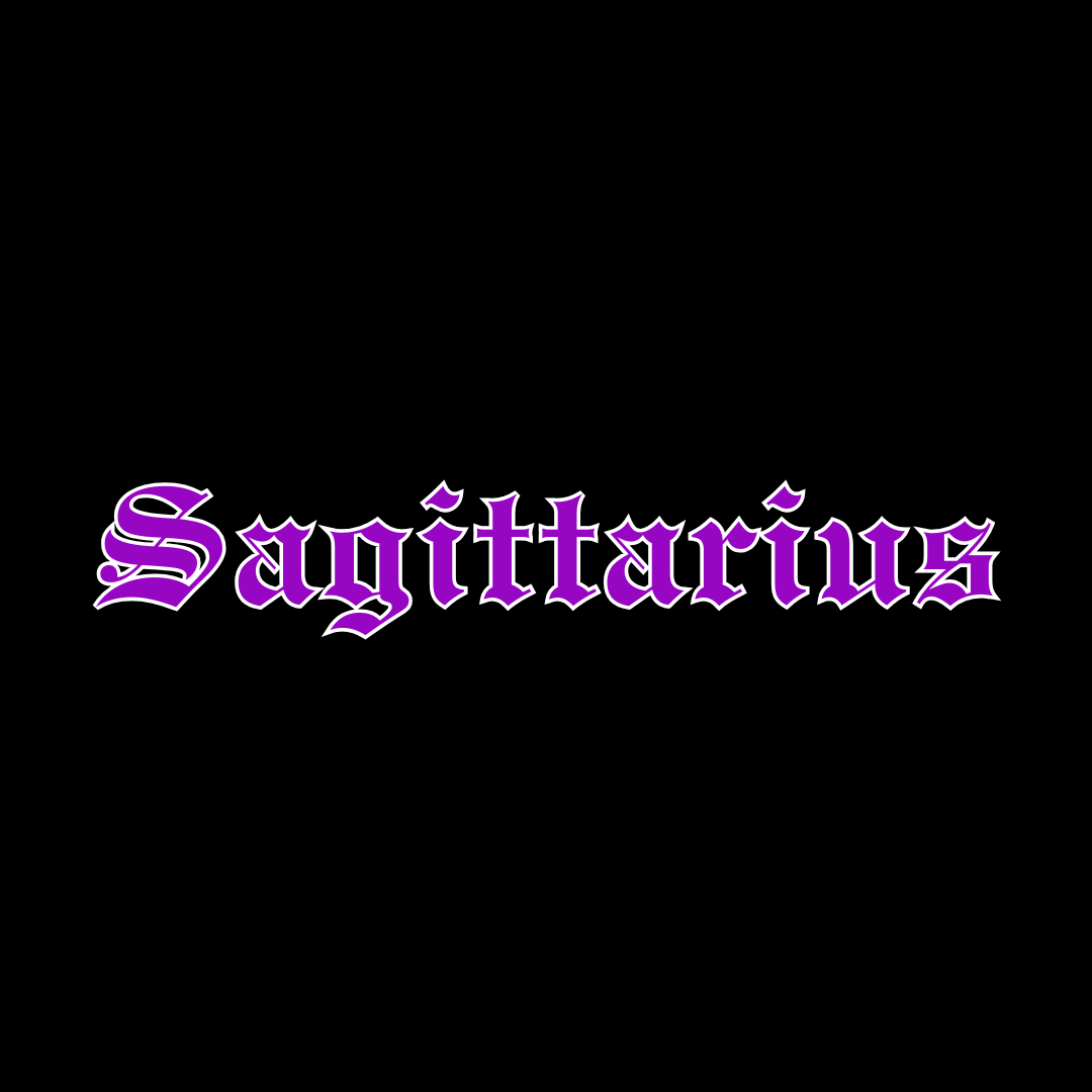 Sagittarius Black & Purple Tshirt
