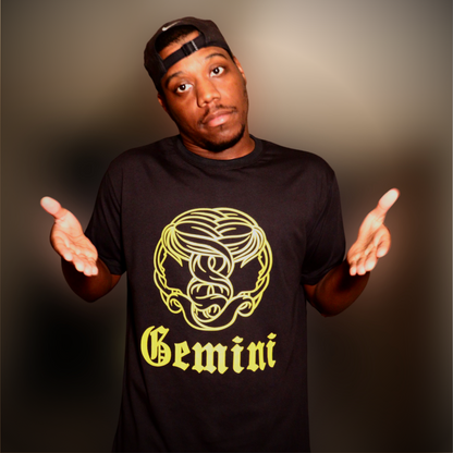 Gemini - Black & Yellow T-Shirt