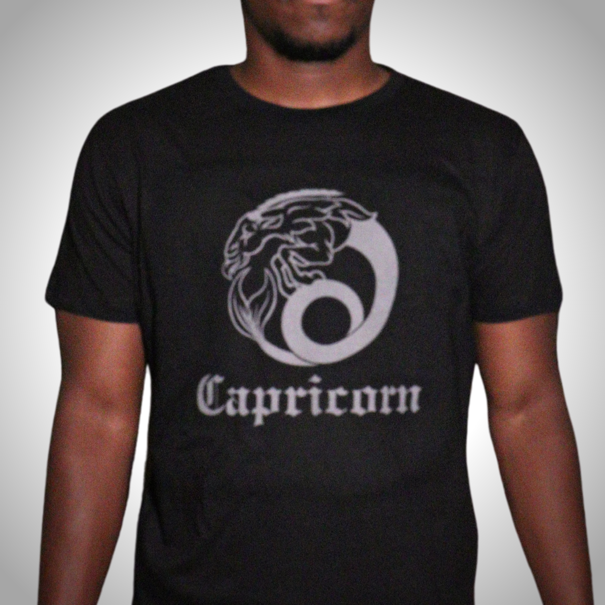 Capricorn - Black & Dark Grey T-Shirt