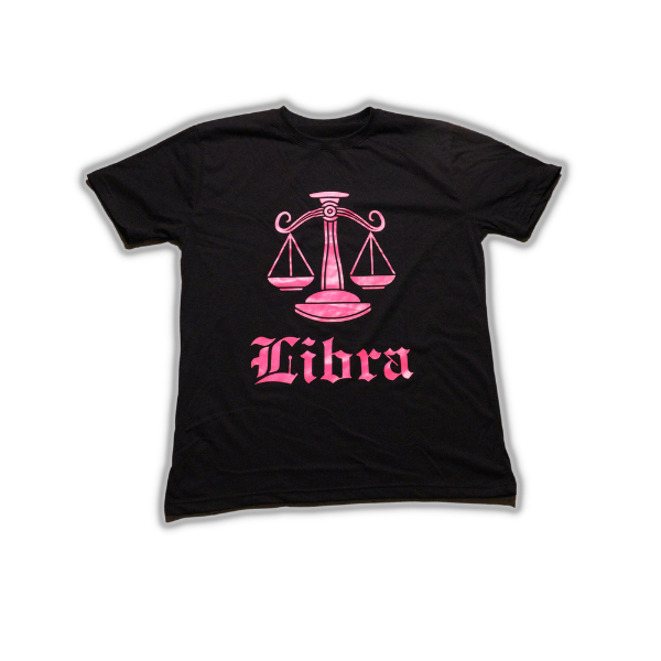 Libra Black & Pink Tshirt