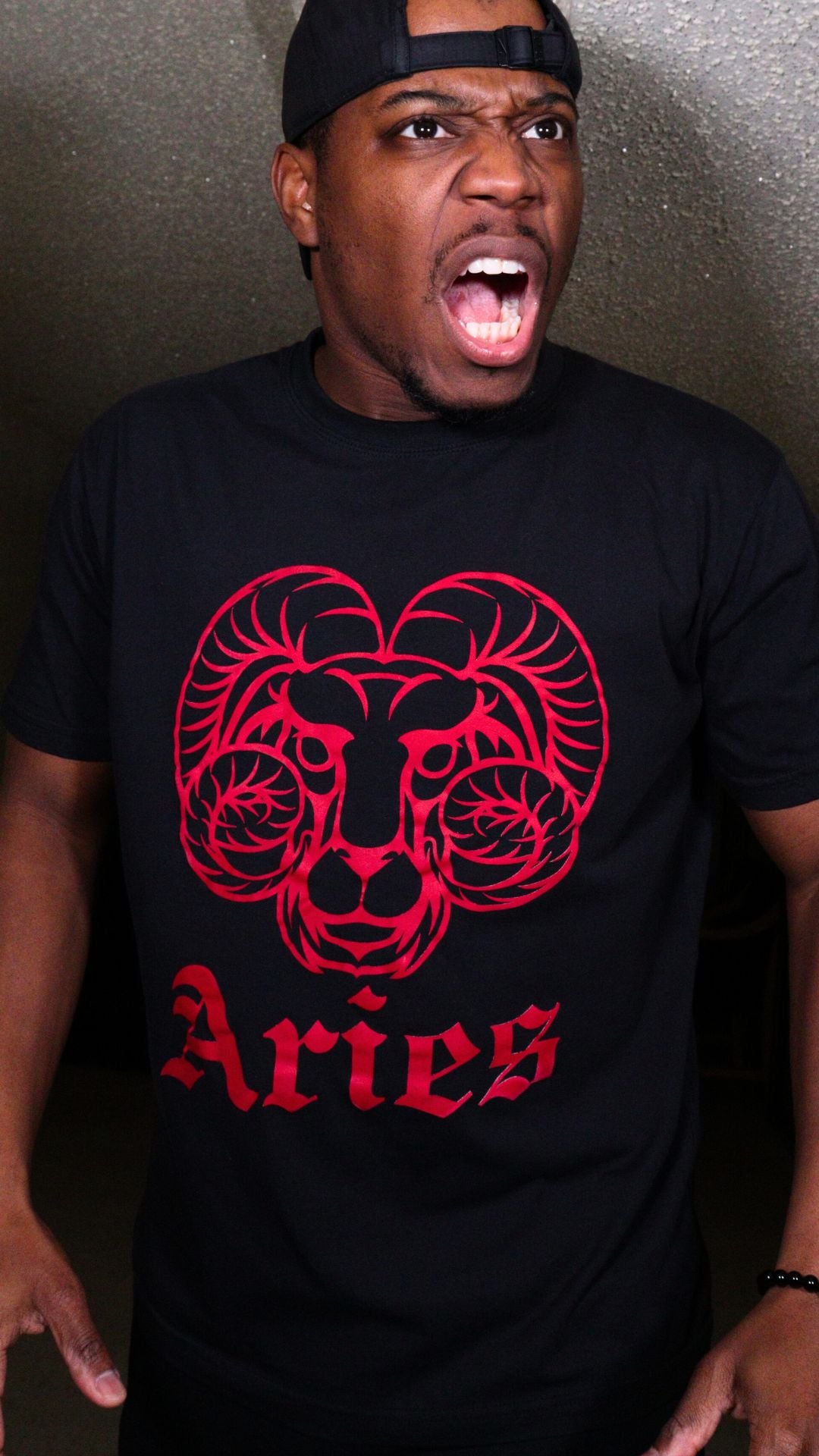 Aries Black & Red Tshirt