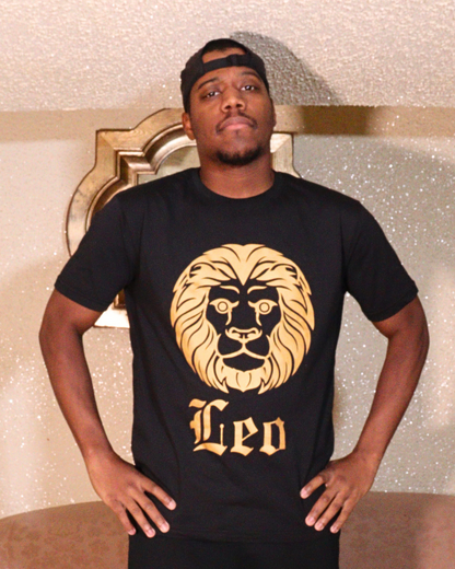 Leo - Black & Gold T-Shirt