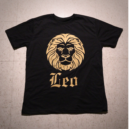 Leo - Black & Gold T-Shirt