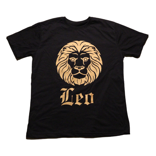 Leo Black & Gold Tshirt