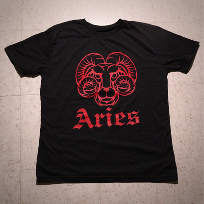 Aries - Black & Red T-Shirt