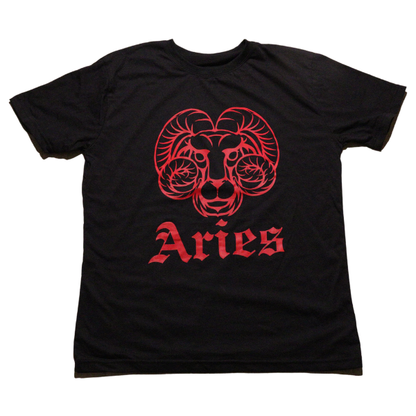 Aries Black & Red Tshirt
