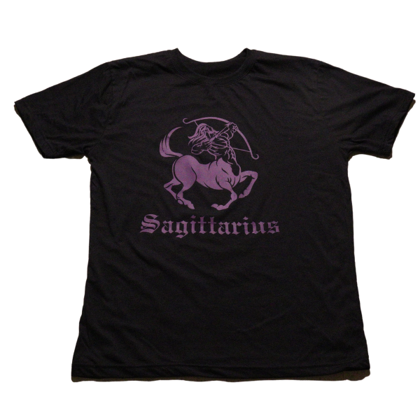 Sagittarius Black & Purple Tshirt
