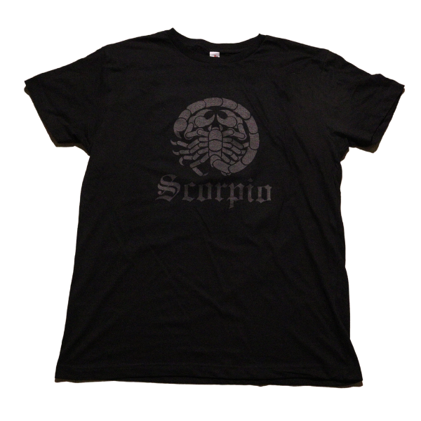 Scorpio Black & Black Tshirt