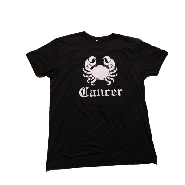 Cancer Black & Silver Tshirt